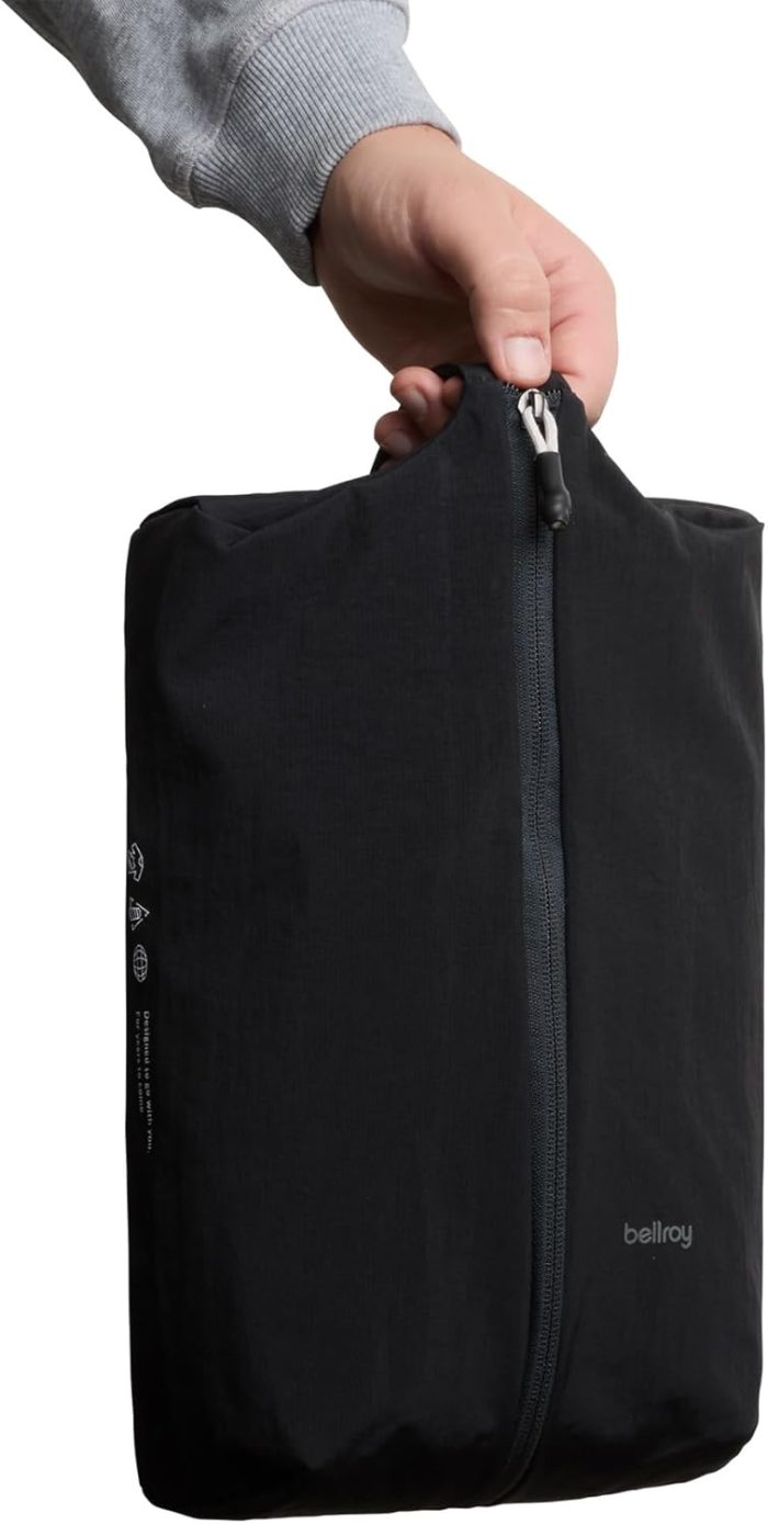 Bellroy Lite Packing Caddy 8L (Travel Organizer Packing Cube, Zip-up Storage Solution for Travel Near or far) - Black - Image 5